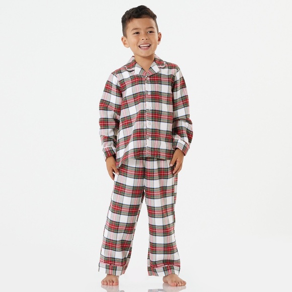 Stewart Plaid Flannel Pajama Set - PBK - Picture 1 of 8